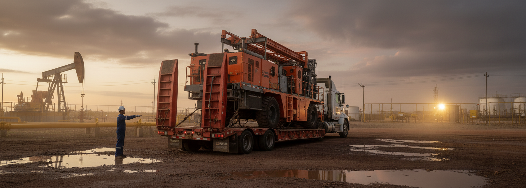 Transporte de equipos pesados